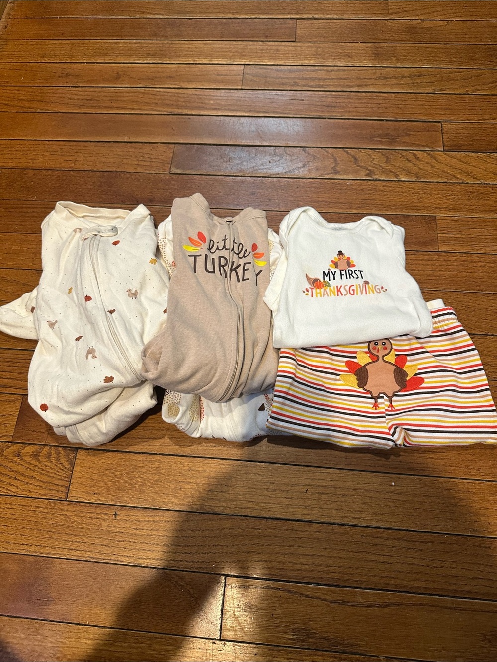 Baby Thanksgiving Layette Set - Turkey Print